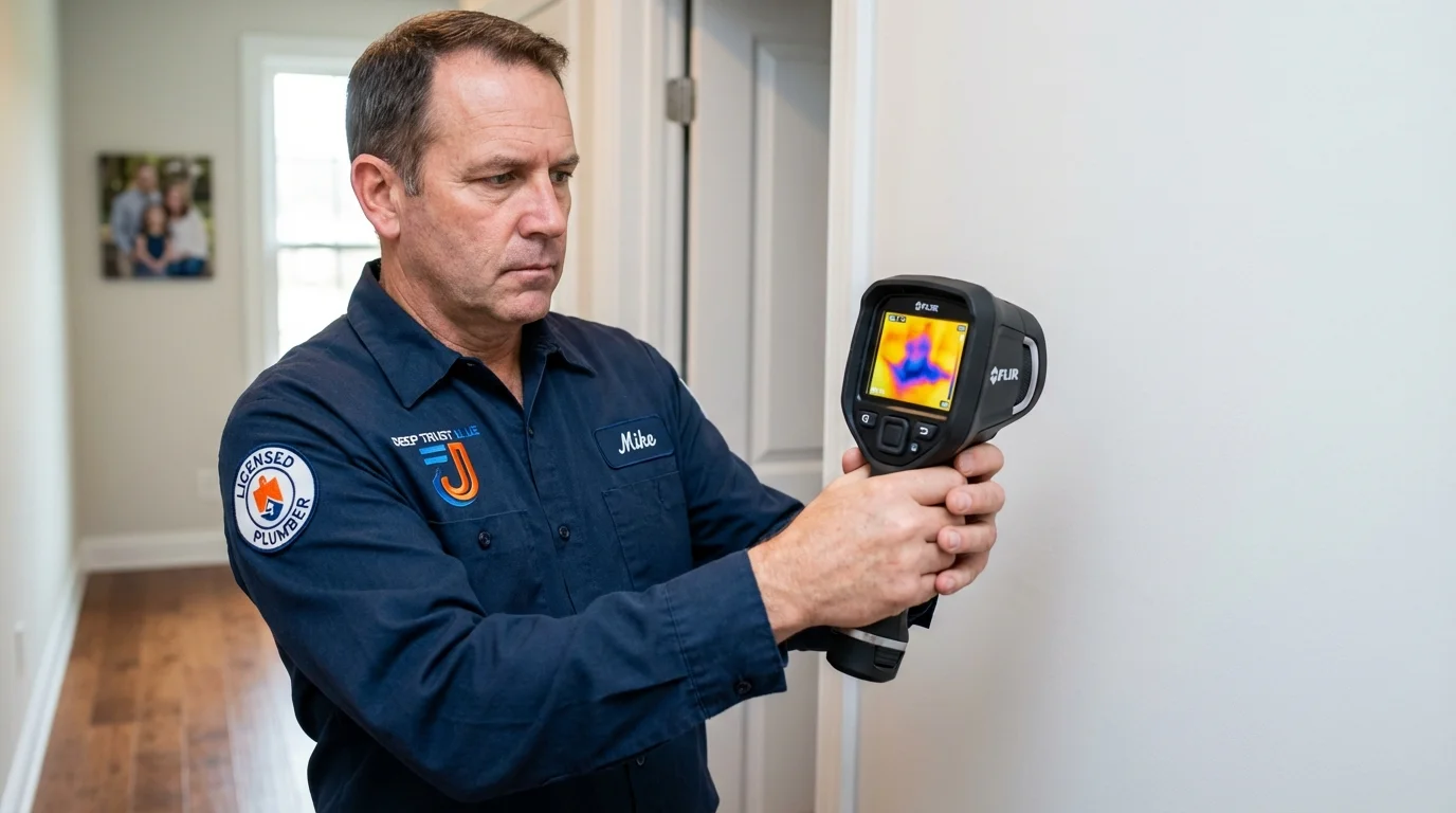 Thermal imaging leak detection by Johns Plumbing LLC in Winters